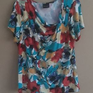 Tribal Bright Floral Multi Color Island Print XL